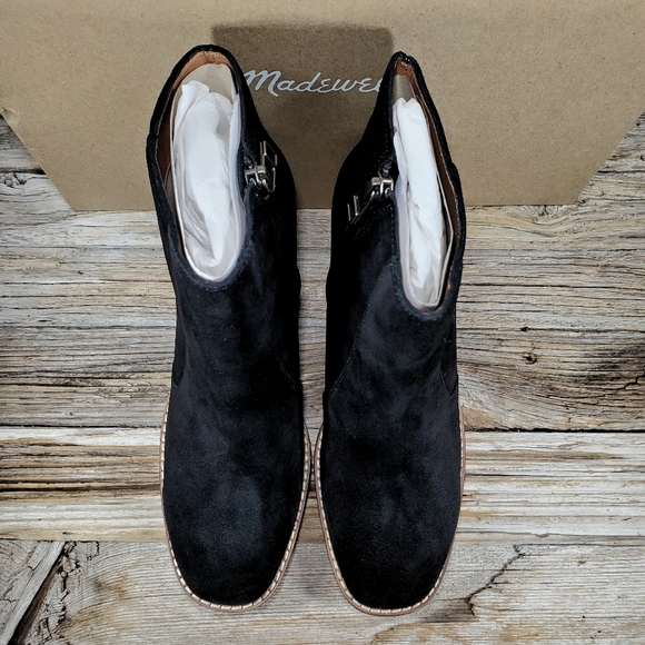 Madewell Bryce Calf Suede Ankle Chelsea Boots - Picture 7 of 8